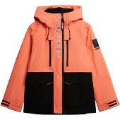 Superdry Functionele jas koraal / zwart / wit