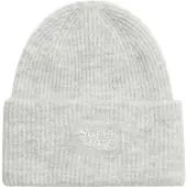 Superdry Zachte Geribbelde Beanie Lichtgrijs Grootte: 1SIZE