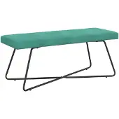vidaXL Bank Turquoise 110 x 40 x 45 cm fluweel