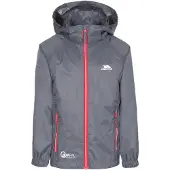 Trespass kinderregenjas Qikpac X - Unisex kinderjas die je kunt opvouwen Tp75 Flint