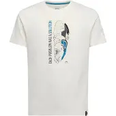 La Sportiva - Solution - T-shirt M, wit/grijs