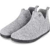 Birkenstock Andermatt pantoffels lamsvel grijs uni (1017884)