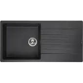 Reginox Harlem 10 spoelbak 46x44cm Black Silvery R31254