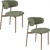 Housecraft living – Claes Eetkamerstoelen – Gemêleerd Groen – Set van 2