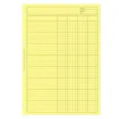 ELVE Blokcontrole 'Contrôle interne', 80 pagina's, jaune