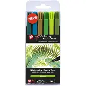 Sakura Koi Coloring Brush Pen set Botanical | 6 kleuren