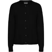 Pieces Gebreid vest 'PCMalou' zwart