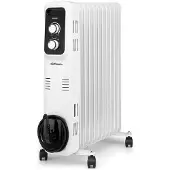 Orbegozo RL 2500, elektrische olie radiator, olie, voor binnen gebruik, wit, draaibaar, 2500 W