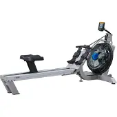 Fluid Rower Evolution E350 Roeitrainer - Hartslagmeter - Opklapbaar - Roeimachine met 10 weerstanden - Roeiapparaat voor thuis - Waterweerstand - Zilver