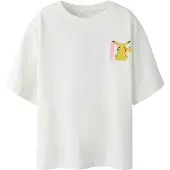 Name it Shirt 'Dyppi Pokemon' hemelsblauw / geel / rosa / wit