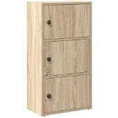 vidaXL Boekenkast 40x24x77 cm bewerkt hout sonoma eikenkleurig