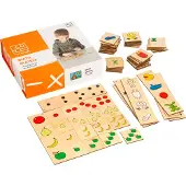 Toys for Life 'Rekenmatrix' - Leren rekenen - Educatief speelgoed - Sensorisch speelgoed - Spelend leren rekenen - Houten speelgoed - Speelgoed 4 tot 6 jaar