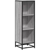 vidaXL Boekenkast 33,5x33x107,5 bewerkt hout grijs sonoma eikenkleur