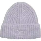 Superdry Ribgebreide Beanie Paars Grootte: 1SIZE