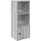 vidaXL Boekenkast 31x24x77 cm bewerkt hout grijs sonoma eikenkleurig