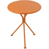 Jline tafel Tripod Rond - metaal - oranje - small