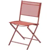 Central Park Tuinstoel Stacy - Inklapbaar - Staal En Textileen - Rood