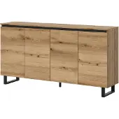 Die Möbelfundgrube Tomasa dressoir 4 deuren eiken decor.