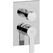 Paffoni West - Inbouw douchekraan met omstelkraan, 2 functies, chroom WS018CR