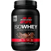 Muscletech , IsoWhey, 100% Wijp proteïne-isolaat, Chocolade, 2 lbs (907 g)