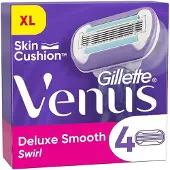 Gillette Venus Extra Smooth Swirl Scheermesjes 4 Stuks