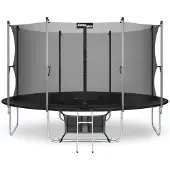 Jump Hero Tuintrampoline met binnennet 427cm 14FT zwart