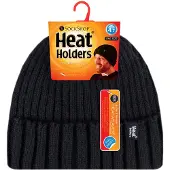 Heat Holder Rib Turn Over thermo muts voor heren - Zwart