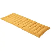 Homescapes Tuinbank Kussen – Mosterdgeel – 2 Zitter Zitkussen – 108x42 cm – 100% Katoen – Wasbaar – Comfortabel & Stevig