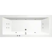Bestbad Luso bubbelbad 180x80 cm met RB1 enkel whirlpool wit