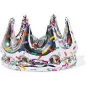 HEMA Folieballon kroon 20cm confetti (multicolor)