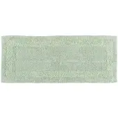 Homescapes badloper saliegroen 40x100 cm gemaakt van 100% katoen