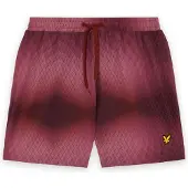 Lyle & Scott Zwemshorts donkerroze / kersrood