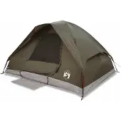 vidaXL Koepeltent 6-persoons waterdicht bruin