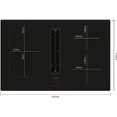 Siemens ED811BS16E Afzuigtafel ind combi 80cm 4f sscadr - - ED811BS16E