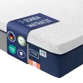 Songmics Matras – 140 x 200 cm – tweepersoonsmatras van gel-traagschuim – middelhard – Blauw