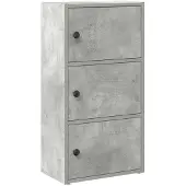 vidaXL Boekenkast 40x24x77 cm bewerkt hout betongrijs