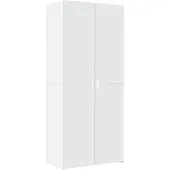 vidaXL Hoge kast 80x42,5x185 cm bewerkt hout wit