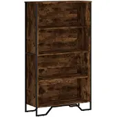 vidaXL Boekenkast 80x31x137,5 cm bewerkt hout gerookt eikenkleurig