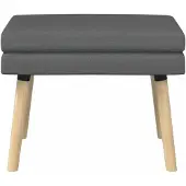 vidaXL Dubbel-laags bank Donkergrijs 60 x 40 x 46 cm Stof