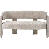 Beliani BUREA - Tweezitsbank - Lichtbeige - Chenille