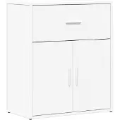 vidaXL Dressoirs, 2 stuks, wit, 60x31x70 cm, houtvezel