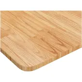 vidaXL Wastafelblad 100x60x1,5cm behandeld massief hout donkerbruin