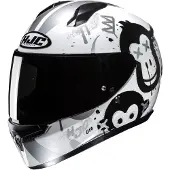HJC C10 Geti Zwart Wit Integraalhelm Kids Maat XS
