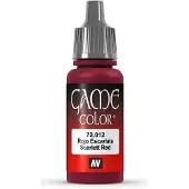 Vallejo Hobbyverf Acrylverf - 72012 Game Color - Scarlet Red - Acryl - Verf flesje - 18 ml