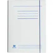 BARBARA Kartonnen A4 map met elastiek, 350g, blanco