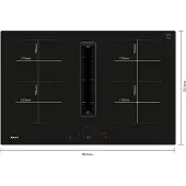 NEFF V58NHQ4L0 inductie kookplaat met afzuiging Twist Touch
