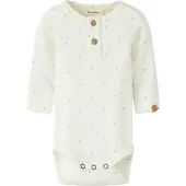 Lil´ Atelier BABY gebreide romper met stippen - ecru Jongens Stretchkatoen Ronde hals - maat 86