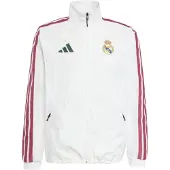 Adidas Sportjas 'Real Madrid Anthem' bourgogne / wit