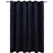 vidaXL Gordijn verduisterend met ringen 290x245 cm fluweel zwart