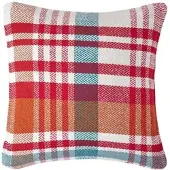 Homescapes Rode Falun Tartan Kussenhoes 45 x 45 cm